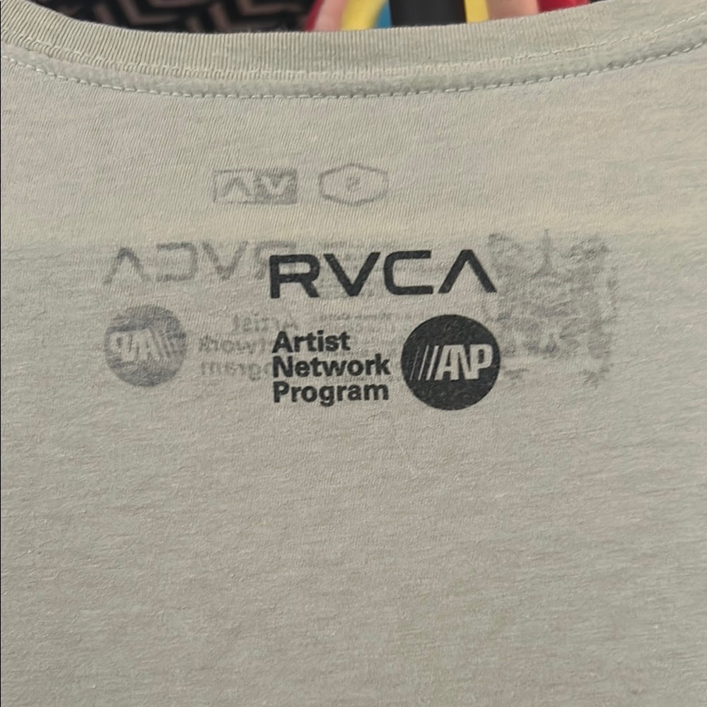 RVCA Light Green Short Sleeve Graphic Tee - Picture 5 of 5